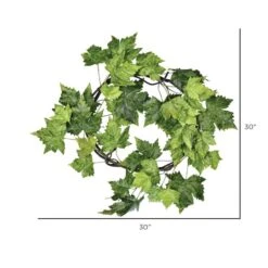 30" Green Plantanus Wreath -Flowers Michael Store D347805S 2