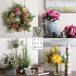 24" Green Olive Leaf Wreath -Flowers Michael Store D347812S 16