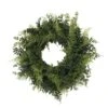 24" Green Buckler Fern & Grass Wreath -Flowers Michael Store D347815S 1