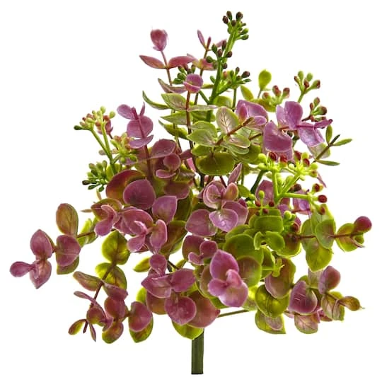 Purple & Green Eucalyptus & Sedum Plant, 12ct. 3 Purple & Green Eucalyptus & Sedum Plant, 12ct.