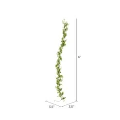 6ft. Green Boxwood Moderne Garland -Flowers Michael Store D352866S 2