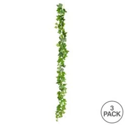 71" Artificial Green Frosted Ivy Vine, 3ct. -Flowers Michael Store D352885S 3