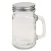 Glass Mason Jar With Handle & Lid, 16oz., 12ct. 2 Glass Mason Jar With Handle & Lid, 16oz., 12ct. -Flowers Michael Store D361668S 1