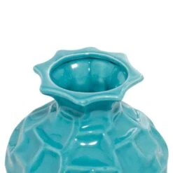 Blue Stoneware Modern Vase Set -Flowers Michael Store D362911S 8