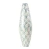 34" White Bamboo Coastal Vase 2 34" White Bamboo Coastal Vase -Flowers Michael Store D362912S 1