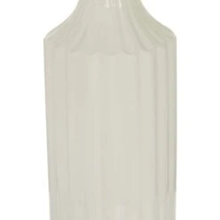 23" White Ceramic Modern Vase -Flowers Michael Store D362939S 3