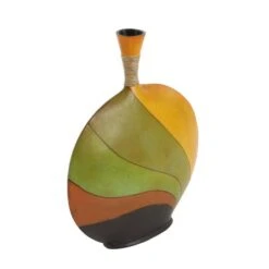 20" Multi Colored Polystone Eclectic Vase 16 20" Multi Colored Polystone Eclectic Vase -Flowers Michael Store D362941S 4