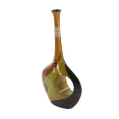 25" Multi Colored Polystone Eclectic Vase 13 25" Multi Colored Polystone Eclectic Vase -Flowers Michael Store D362963S 2