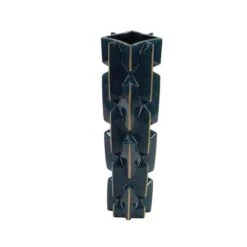 27" Blue Stoneware Modern Vase -Flowers Michael Store D362966S 2
