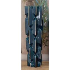 27" Blue Stoneware Modern Vase -Flowers Michael Store D362966S 5