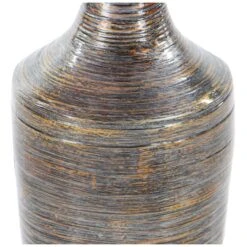 Dark Brown Bamboo Traditional Vase -Flowers Michael Store D362972S 3