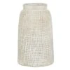 White Terracotta Coastal Style Vase -Flowers Michael Store D362987S 1