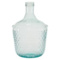 17" Blue Glass Farmhouse Vase -Flowers Michael Store D362996S 1 1