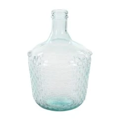 17" Blue Glass Farmhouse Vase -Flowers Michael Store D362996S 2