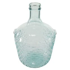 17" Blue Glass Farmhouse Vase -Flowers Michael Store D362996S 3