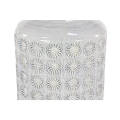 CosmoLiving By Cosmopolitan 14" Gray Porcelain Coastal Style Vase -Flowers Michael Store D364304S 4