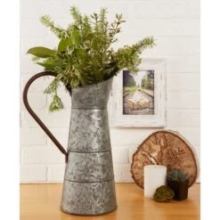 DII® 16" Galvanized Farmhouse Pitcher -Flowers Michael Store D364578S 3