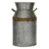 14" Gray Decorative Milk Can -Flowers Michael Store D365451S 1
