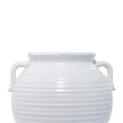 10" White Stoneware Vintage Planter -Flowers Michael Store D365661S 6