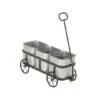 Silver Metal Farmhouse Wagon Planter -Flowers Michael Store D365692S 1