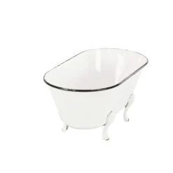 20" White Metal Farmhouse Planter 15 20" White Metal Farmhouse Planter -Flowers Michael Store D365721S 3