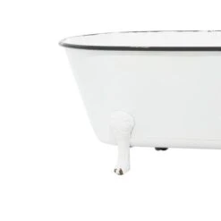 20" White Metal Farmhouse Planter 18 20" White Metal Farmhouse Planter -Flowers Michael Store D365721S 6