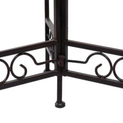 24" Brown Metal Tiered Traditional Plant Stand 16 24" Brown Metal Tiered Traditional Plant Stand -Flowers Michael Store D365738S 5