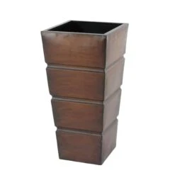 Brown Metal Rustic Planter Set 15 Brown Metal Rustic Planter Set -Flowers Michael Store D365744S 4