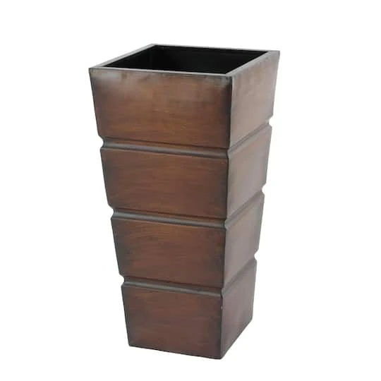 Brown Metal Rustic Planter Set 7 Brown Metal Rustic Planter Set - Image 5