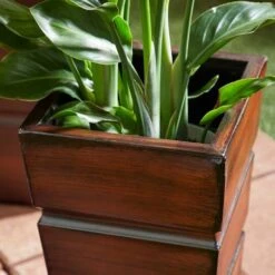 Brown Metal Rustic Planter Set 17 Brown Metal Rustic Planter Set -Flowers Michael Store D365744S 6