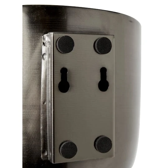 Black Metal Contemporary Hanging Planter Set 6 Black Metal Contemporary Hanging Planter Set - Image 4