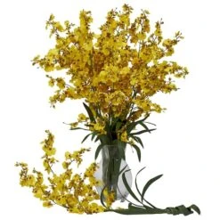 Dancing Lady Orchid Stem, 12ct. Yellow -Flowers Michael Store D386488S 12