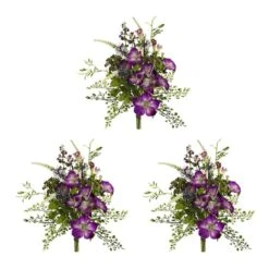 9" Morning Glory Artificial Flower Bundle (Set Of 3) -Flowers Michael Store D386511S 2