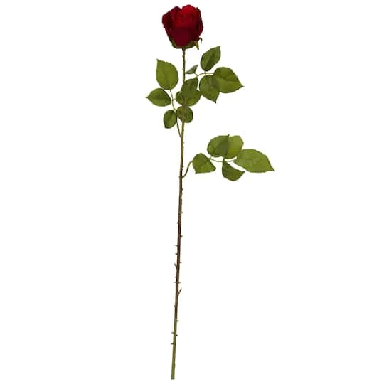Elegant Red Rose Bud Stem, 6ct. 3 Elegant Red Rose Bud Stem, 6ct.