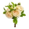 11" Camellia Artificial Flower Bouquet (Set Of 4) -Flowers Michael Store D386631S 1