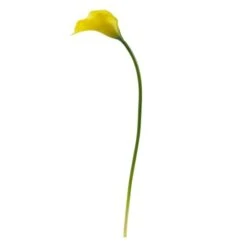 19.5" Calla Lily Artificial Flower Set Yellow -Flowers Michael Store D386652S 2