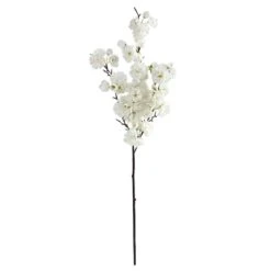 35'' Cherry Blossom Artificial Flower Spray, 3ct. White 9 35'' Cherry Blossom Artificial Flower Spray, 3ct. White -Flowers Michael Store D386685S 1 1