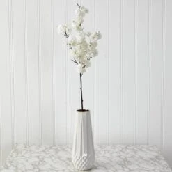 35'' Cherry Blossom Artificial Flower Spray, 3ct. White 11 35'' Cherry Blossom Artificial Flower Spray, 3ct. White -Flowers Michael Store D386685S 3