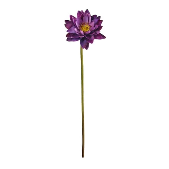 Lotus Flower Stems, 4ct. Purple 3 Lotus Flower Stems, 4ct. Purple