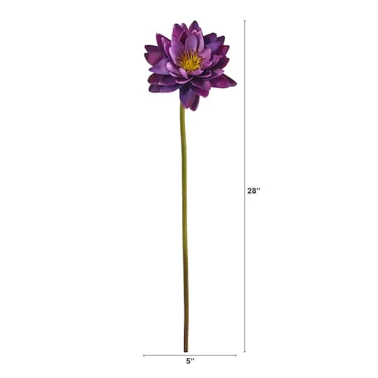 Lotus Flower Stems, 4ct. Purple 5 Lotus Flower Stems, 4ct. Purple - Image 3