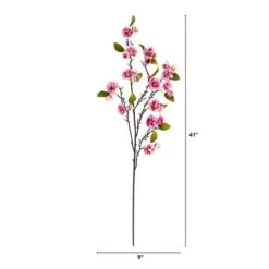 41'' Cherry Blossom Artificial Flower Spray, 3ct. Mauve -Flowers Michael Store D386702S 2