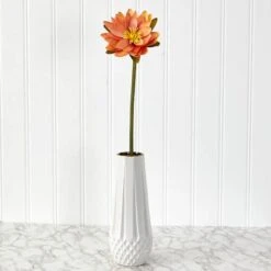 Lotus Flower Stems, 4ct. Autumn Orange -Flowers Michael Store D386716S 3