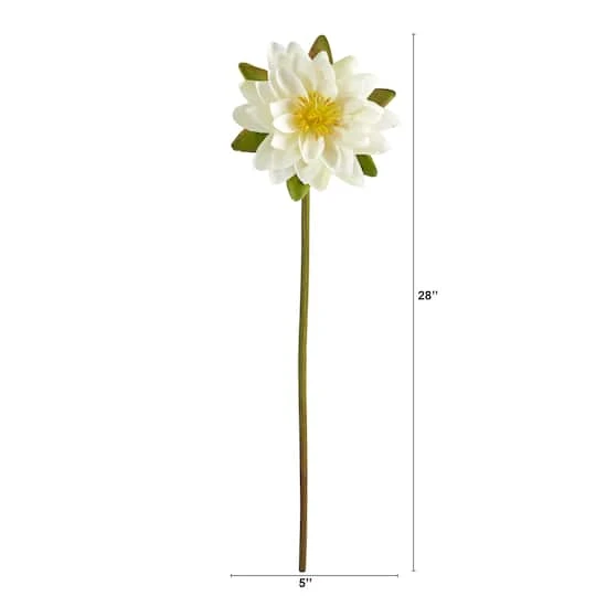 Lotus Flower Stems, 4ct. White 5 Lotus Flower Stems, 4ct. White - Image 3