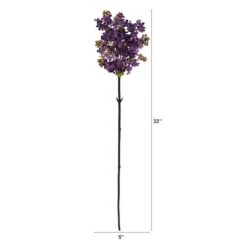 32'' Lilac Artificial Flower Stem, 4ct. Purple -Flowers Michael Store D386732S 2