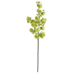 35'' Cherry Blossom Artificial Flower Spray, 3ct. Light Green -Flowers Michael Store D386737S 1 1