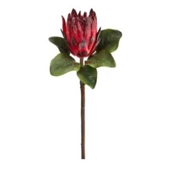 King Protea Artificial Flower Stem, 4ct.