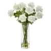 Rose Arrangement In Cylinder Vase Cream -Flowers Michael Store D386893S 1
