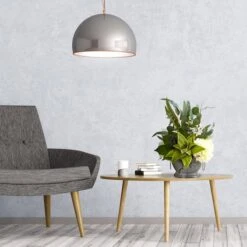 Hydrangea, Succulent And Eucalyptus Artificial Arrangement In Vintage Bowl With Copper Trimming 8 Hydrangea, Succulent And Eucalyptus Artificial Arrangement In Vintage Bowl With Copper Trimming -Flowers Michael Store D387149S 3