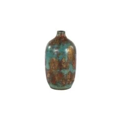 16" Blue Ceramic Rustic Vase 11 16" Blue Ceramic Rustic Vase -Flowers Michael Store D401591S 1 1