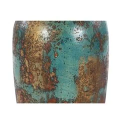 16" Blue Ceramic Rustic Vase 14 16" Blue Ceramic Rustic Vase -Flowers Michael Store D401591S 4